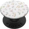 Pink Bows Cute Rabbits Coquette Fiocchi rosa estetici graziosi conigli, rose floreali pastello PopSockets PopGrip Adesivo