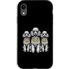 Cool 3 Hip Hop Trio Street Gold Chain Fu Custodia per iPhone XR Barboncino Rap Old School Retro Streetwear anni '80 '90 Tre