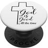 Christ Loves Me Always Christian Inspirational Pop Socket - God Good All The Time PopSockets PopGrip Adesivo