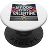 Shiba Inu Puppy Lover PS My Dog Is My Valentine Shiba Inu Street Graffiti Amante dei cani PopSockets PopGrip Adesivo