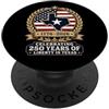Texas U.S.A. 250th Anniversary by NLTS Celebrando il 250° anniversario del Texas Pride degli Stati Uniti PopSockets PopGrip Adesivo
