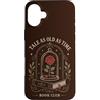 Vintage Rose Book Club Romance Custodia per iPhone 16 Plus Libro Club Reader Rose Romance Fiaba Letteratura