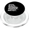 Dope Makeup Artis Career Culture Dope Donna Di Colore Truccatore Afro-Americano Femake MUA PopSockets PopGrip per MagSafe