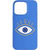 AuraStitch Custodia per iPhone 15 Pro Max Evil Eye | Grafica di protezione Nazar | Estetica mistica