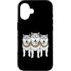 Cool 3 Hip Hop Trio Street Gold Chain Fu Custodia per iPhone 16 Shiba Inu Dog Rap Old School Retro Streetwear 80s 90s Tre
