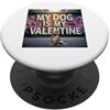 Frenchie Puppy Lover PS My Dog Is My Valentine Frenchie Street Graffiti Amante dei cani PopSockets PopGrip Adesivo