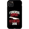 True Crime Merch for Investigative Crime Custodia per iPhone 11 Pro Max Esperto forense dalla nascita 2016 Compleanno a tema crimine vero
