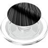 Vintage Black Gray Vertical Stripes Art Grafica retrò monocromatica a spina di pesce a righe PopSockets PopGrip per MagSafe