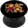 English UK Kenyan Roots britannico Inghilterra Kenya Bandiera Inglese Regno Unito PopSockets PopGrip Adesivo
