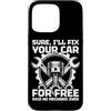 Mechanic Car Enthusiast Designs & Car Ou Custodia per iPhone 15 Pro Max Correggi la tua auto gratis Car Lover Mechanic Garage Car Guy