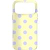 Vintage Polka Dot Pattern Big Dots Custodia per iPhone 17 Pro Max Giallo Burro Lavanda Polka Dot Estetica Carino Grandi Pois
