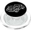 Vintage Old Classic Car Holiday Birthday Vintage Classic Old Automobile Auto Regalo per Uomini Donne Bambini PopSockets PopGrip per MagSafe