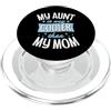 Aunt To Be Pregnancy Announcement Party Mia zia è molto più cool di mia mamma PopSockets PopGrip per MagSafe
