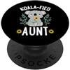 Aunt To Be Pregnancy Announcement Party Koala-Fied Zia Carino Koala Bear Amante Girasole PopSockets PopGrip Adesivo