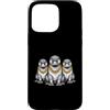 Cool 3 Hip Hop Trio Street Gold Chain Fu Custodia per iPhone 15 Pro Max Platypus Rap Old School Retro Streetwear anni '80 '90 Tre