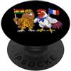 France Ghana Heritage Bandiera Ghana Francia Radici ghanesi Orgogliosa francese PopSockets PopGrip Adesivo