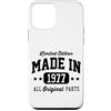Born in Year Retro Style Custodia per iPhone 12 mini Vintage Made In 1973 Limited Edition Ricambi Originali