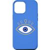 AuraStitch Custodia per iPhone 12 Pro Max Evil Eye | Grafica di protezione Nazar | Estetica mistica
