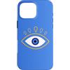 AuraStitch Custodia per iPhone 16 Pro Max Evil Eye | Grafica di protezione Nazar | Estetica mistica