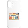 Dad Joke Archive Co Custodia per iPhone 16 Divertenti battute su I Keep Dad in A Dad-A-Base Retro Floppy Disk