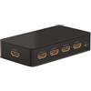 goobay 58489 Commutatore HDMI da 4 a 1 / Distributore HDMI supporta risoluzioni fino a 4K@60Hz / Connessione di 4x dispositivi sorgente HDMI a 1x dispositivo di uscita HDMI come, TV, PS5, Xbox