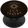 Funny Latin Teacher Quotes & Classical P Lucat Lux Vestra Astrologia Zodiaco Celeste Mistico PopSockets PopGrip Adesivo