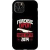 True Crime Merch for Investigative Crime Custodia per iPhone 11 Pro Esperto forense dalla nascita 2014 Compleanno a tema crimine vero
