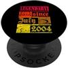 Lustiger Geburtstagsspruch zum 22. Gebur 22° compleanno leggendario da luglio 2004 vintage retrò PopSockets PopGrip Adesivo