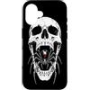 generic Custodia per iPhone 16 Black Widow Spider Skull Gothic