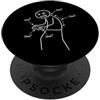 Ow Ow Ow Stickman Chronic Pain Awareness Ow Ow Ow Funny Stickman Humorous Consapevolezza del dolore cronico PopSockets PopGrip Adesivo