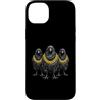Cool 3 Hip Hop Trio Street Gold Chain Fu Custodia per iPhone 14 Plus Corvo Corvo Rap Old School Retro Streetwear 80s 90s Tre