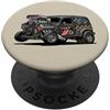 Jeff Hobrath Rusty Muscle Street Rod, modello Rusty Rod Rod, stile vintage PopSockets PopGrip Adesivo