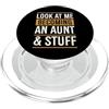 Aunt To Be Pregnancy Announcement Party Guardami Diventare E Zia E Roba PopSockets PopGrip per MagSafe