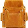 KIMISS Borsa Portaoggetti per Attrezzi in Vita, Borsa per Attrezzi Cintura con Tasca Ispessita Indossabile Multifunzionale in Pelle Bovina