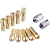 OZXJW Mini Trapano Mandrini Kit Adattatore 0,5~3,2 Mm Ottone Micro Mandrino Rettifica Elettrica Punta Da Morsetto Set Di Utensili Elettrici Gambo 4.2/4.8(2.2mm-Brass(4.8mm))