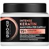 Syoss Maschera per capelli Intense Keratin 400ml, 13% Protein-Care-Complex, Syoss Maschera per capelli fragili e che si spezzano facilmente, capelli fino a 20 volte più forti fino allo strato più interno*