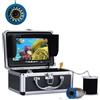 TRPLFGHZ Fotocamera da pesca, Kit videocamera subacquea for la pesca da 7 pollici e 1000 TVL, 30 luci a LED a infrarossi, video fishfinder(IR LEDs 10M cable)