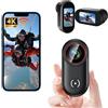 Pudet Luo Action Cam 4K WiFi 140° Grandangolo IP65, Bodycam per Moto | 44g, 2,5h batteria, 256GB SD, display 1,47, supporti inclusi, registrazione in loop