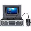 TRPLFGHZ Fotocamera da pesca, Videocamera subacquea for la pesca con registratore DVR da 9 pollici, fishfinder, 20 LED, telecamera panoramica rotante a cupola 360 gradi(50M)