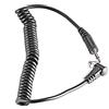 JNSupplier Maschio a Femmina PC a 3.5 mm flash PC Sync cable con chiusura a vite per Canon Nikon DSLR