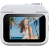 Zenllihome Action Camera 4K con schermo a ribalta, HD 360 per registratore sportivo panoramico per vlogging, montaggio sul petto per ciclismo e casco da bici, impermeabile per la prima persona (bianco)