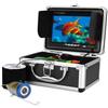 TRPLFGHZ Fotocamera da pesca, Telecamera subacquea for la pesca da 7 pollici, 1000 TVL, fishfinder, telecamera for, 15 LED bianchi + lampade a infrarossi for pesci di ghiaccio/mare(30M DVR)