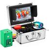TRPLFGHZ Fotocamera da pesca, Kit telecamera subacquea portatile da pesca con 30 LED, supporto DVR, monitor 7 pollici, rilevatore di pesci video, 1000 TVL for su ghiaccio/mare(20M Cable - No DVR)