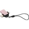 System-S Adattatore USB Y 3.1 tipo C & 2.0 Micro B maschio a 3.0 A, passante, rosa