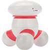 COCOYUEMA per massaggiatore a cuscino, imitazione a forma di polpo, luce LED, design portatile, massaggio vibrante, uso domestico, ufficio e viaggio (rossa)
