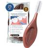 ORAL-PREVENT DR. THOMSEN 25 pezzi: ORAL PREVENT Spazzolini interdentali - pulizia dei denti per le lacune - spazzolino interdentale dei denti - prevenzione tartaro/carie - Marrone - 1,50 mm - ISO 8