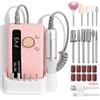 BORDEAG Fresa Per Unghie, Fresa Per Unghie Professionale, Fresa Unghie, Fresa Unghie Professionale, Lima Elettrica Per Unghiem, Punte Fresa Unghie versatile tagliaunghie elettrico per manicure e pedicure