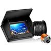TRPLFGHZ Fotocamera da pesca, Fish Finder portatile con video LCD da 5,0/4,3 pollici, subacqueo a 220°, telecamera pesca impermeabile IPS 1080P, visione notturna di 9 ore(20m line 5.0 inch HD)