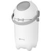 lionelo PUREBIN Mangiapannolini Universale che non lascia uscire gli odori, per sacchetti universali senza ricariche costose, bidone pannolini per neonati, uso con una mano, 10 l (Bianco)