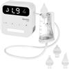 LIONELO BabyAir Flow Aspiratore Nasale Elettrico per Bambini Senza Fili | 9 Livelli di Aspirazione, 3 Beccucci, Luce Notturna, Ricarica USB-C, Potente e Ricaricabile